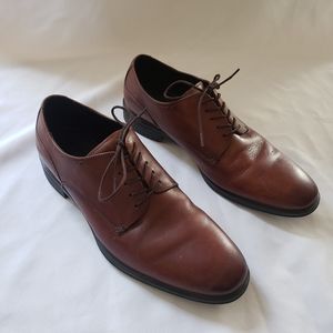 Aldo Brown Leather Oxford Dress Shoes